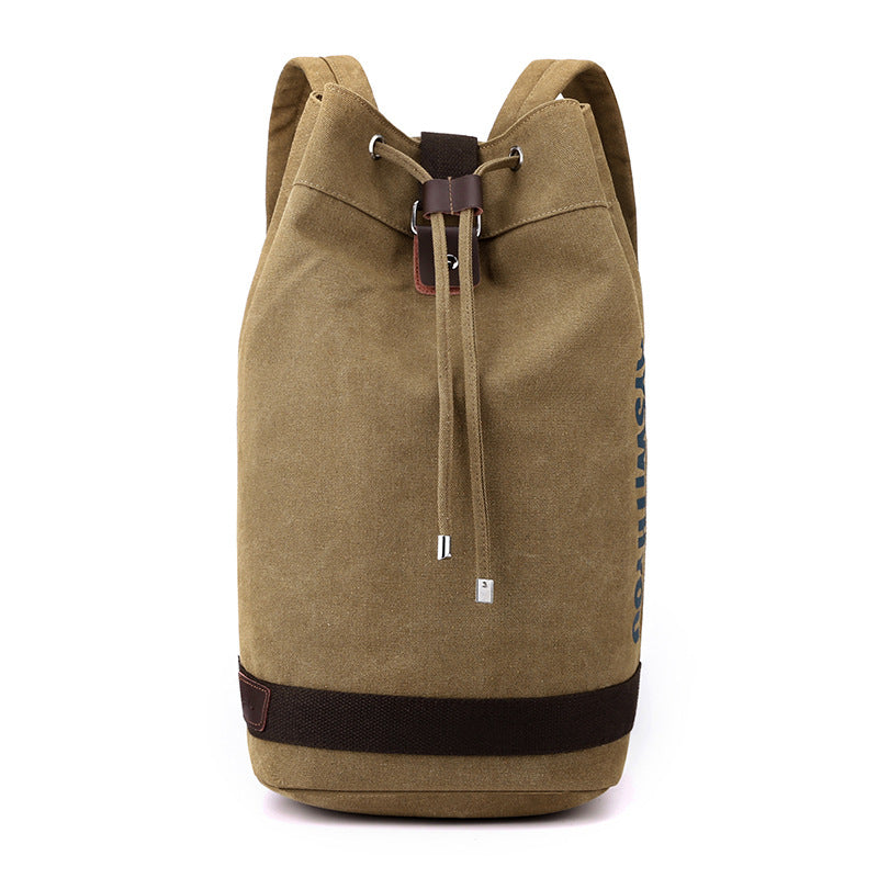 Korean Version Of Sports Texture Backpack Fashion College Style Travel Travel Backpack Outdoor Large Capacity Bucket Hand Bag