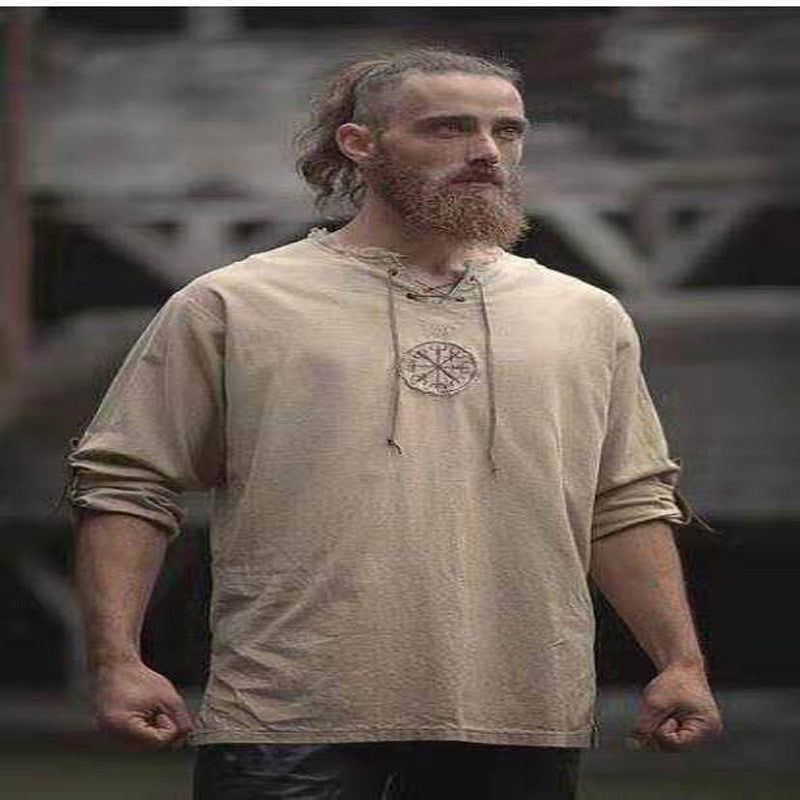 2023 Linen Simple Multicolor Cotton And Linen Shirt Cardigan Round Neck Linen Fashion Two-Purpose Sleeve Long Sleeve Linen Shirt