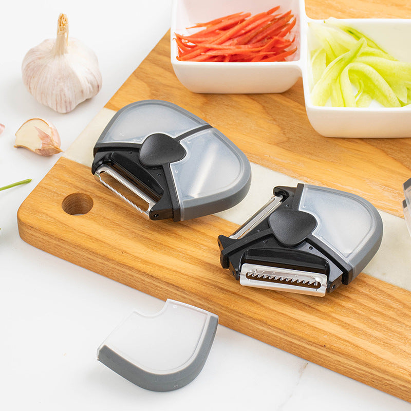 Three-head Multifunctional Melon Planer, Fruit Peeler, Tooth Planer, Peeling Scraper, Grater