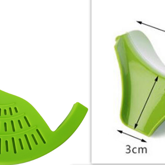 Food Oil Drainer Silicone Pot Pan Bowl Funnel Strainer