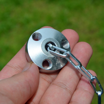 Compatible with Apple, Camping outdoor campfire tripod hanging pot picnic fire bracket aluminum alloy tripod camping supplies