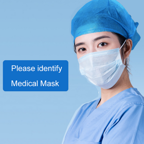 Professional Medical Mask Disposable 3-Ply Face Mask Antiviral Medical-Surgical Mask