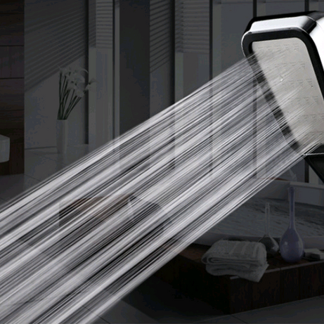 300 Hole Pressurized Shower Head Square Hand Shower