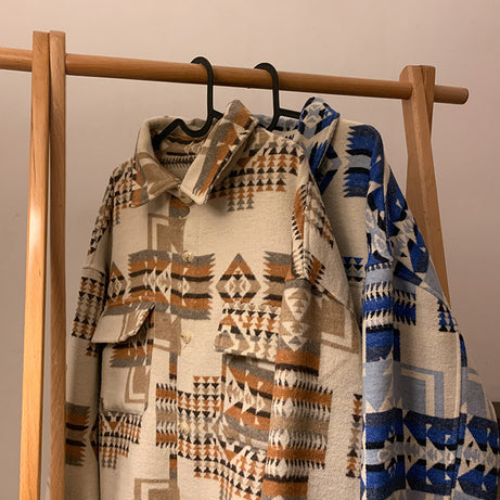 Large Size Woolen Jacket Men's Casual Loose Shirt Coat