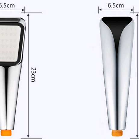 300 Hole Pressurized Shower Head Square Hand Shower