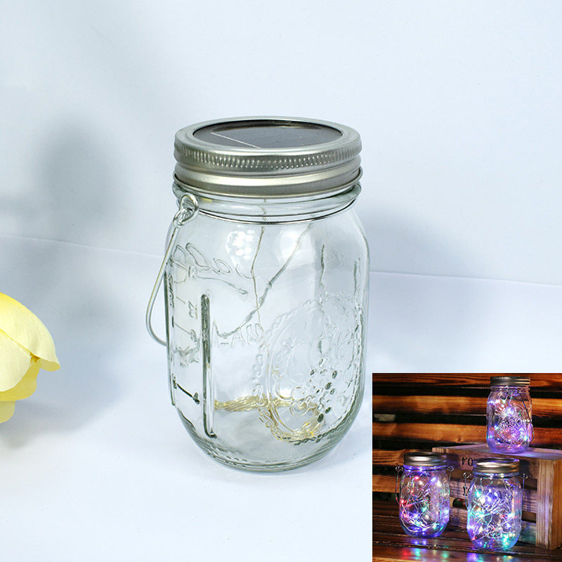 Solar Waterproof Garden Fairy Glass Bottle Light Garden Decoration Night Light