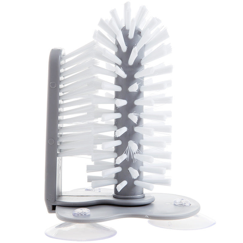 Removable Suction Cup Lazy Cup Brush Cleaning Brush Rotating Water Cup Tea Cup Brush