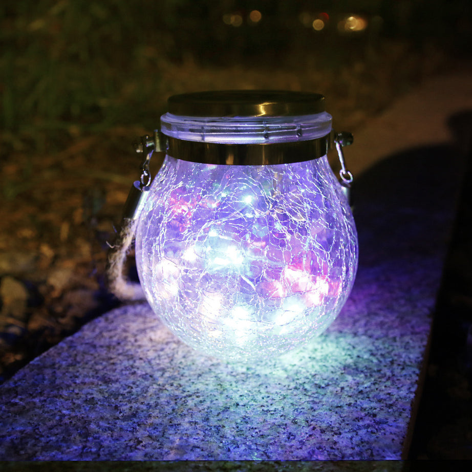 Solar Cracked Glass Wishing Light Night Light Landscape Garden Crack Light Villa Atmosphere Light