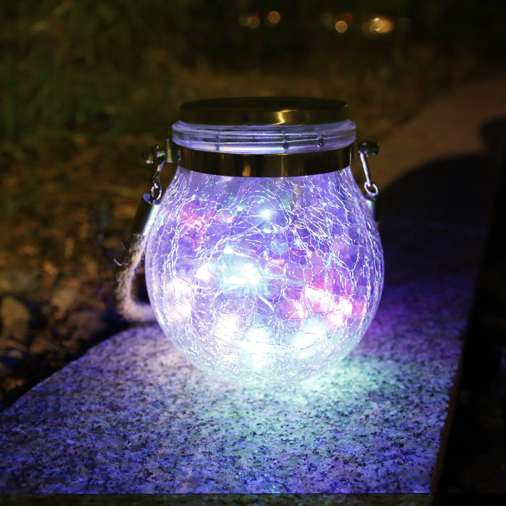 Solar Cracked Glass Wishing Light Night Light Landscape Garden Crack Light Villa Atmosphere Light