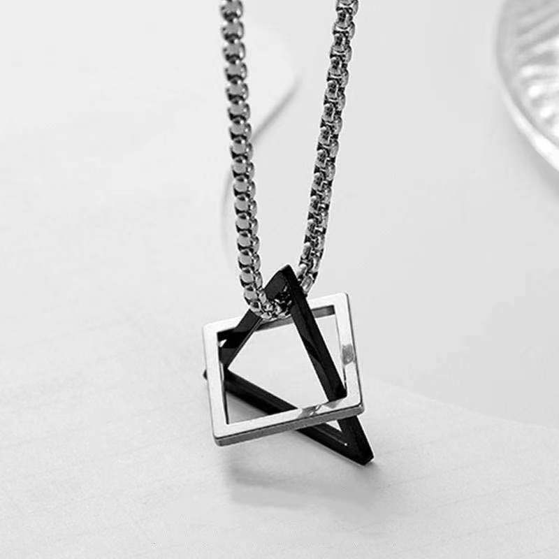 Men&#039;s Trendy Hip Hop Light Luxury Niche Design Sense Necklace