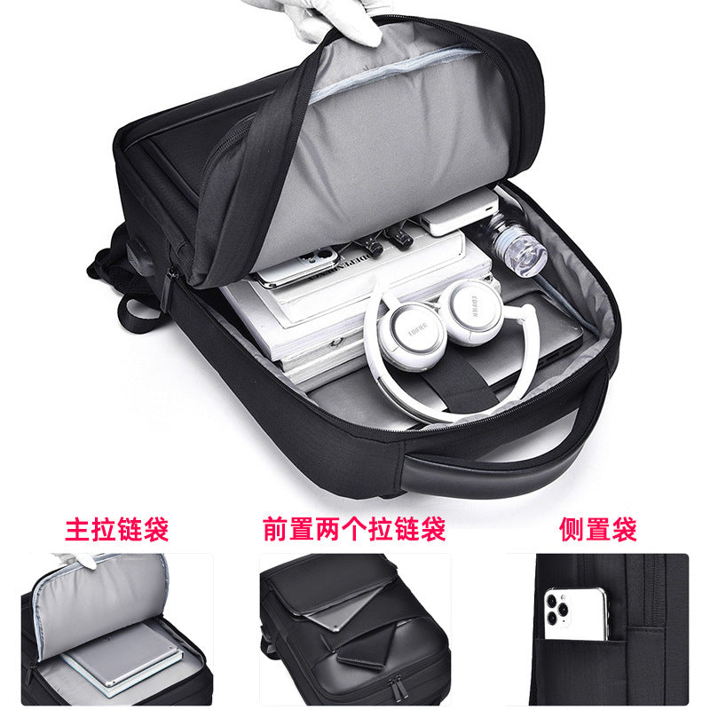 Large-capacity Backpack, Burden-reducing Commuter Schoolbag, Cross-border Backpack, Fashion Travel Bag, Waterproof Computer Bag, Air Cushion Bag