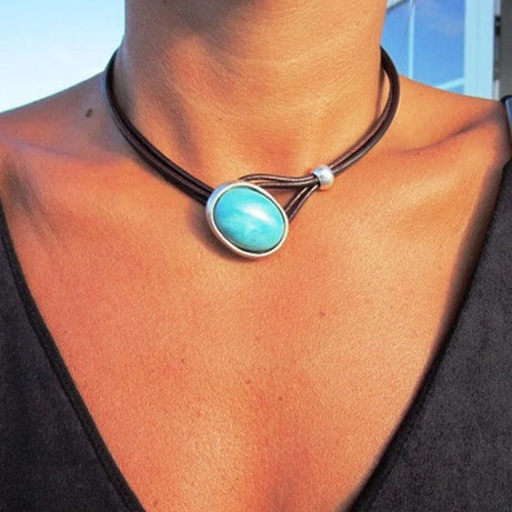 Turquoise Clavicle Chain