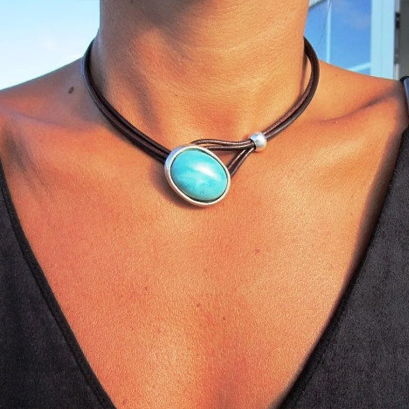 Turquoise Clavicle Chain