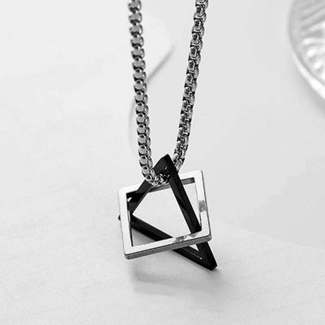 Men&#039;s Trendy Hip Hop Light Luxury Niche Design Sense Necklace