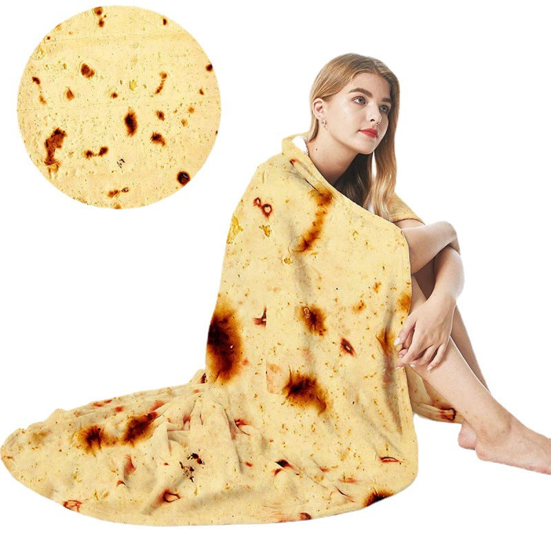 Cabbage Quilt New Pizza Blanket Flannel Blanket Burrito Office Nap Blanket Flying Cake Blanket