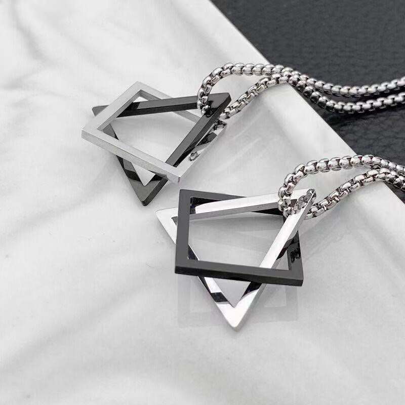 Men&#039;s Trendy Hip Hop Light Luxury Niche Design Sense Necklace