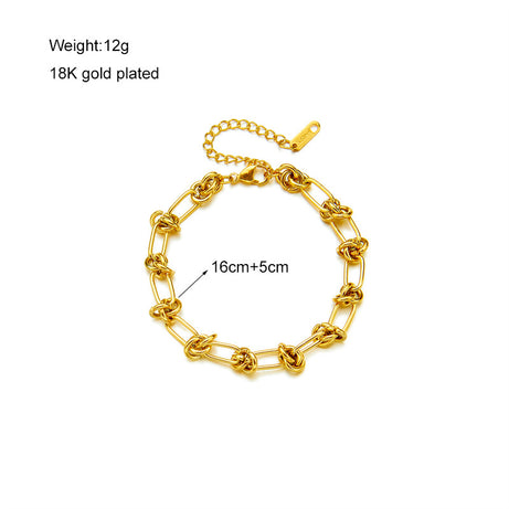 Fashion Gold-plated Titanium Steel Jewelry Necklace Heavy Industry Metal Trend Hip-hop Punk Wattle Chain Jewelry Set