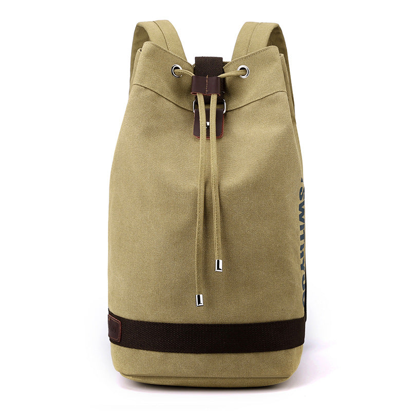 Korean Version Of Sports Texture Backpack Fashion College Style Travel Travel Backpack Outdoor Large Capacity Bucket Hand Bag