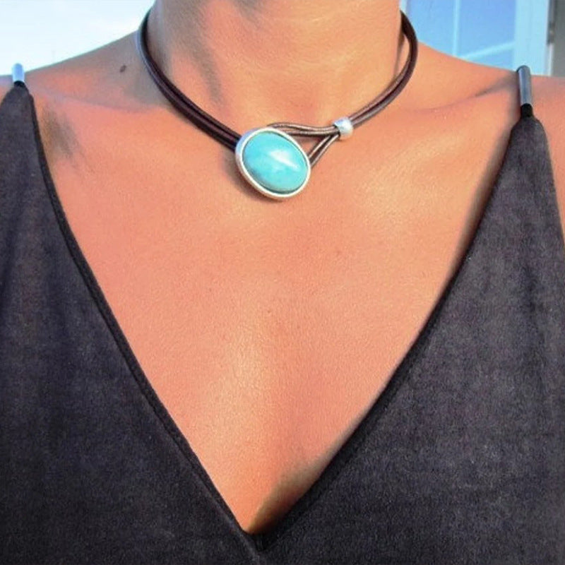 Turquoise Clavicle Chain